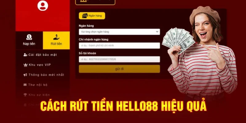 Xác thực thông tin rút tiền Hello88